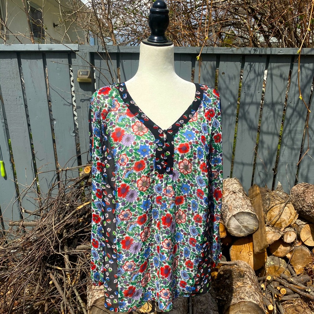 Nanette Lepore 1x Chiffon lined Blouse